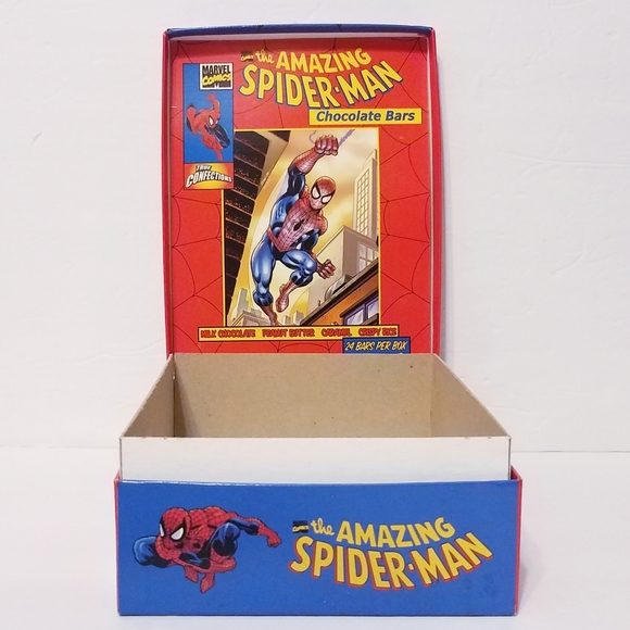 The Amazing Spider-Man 8x6 Chocolate Bar/ Cigar-Style Box Marvel Comics 2001 - Picture 1 of 7